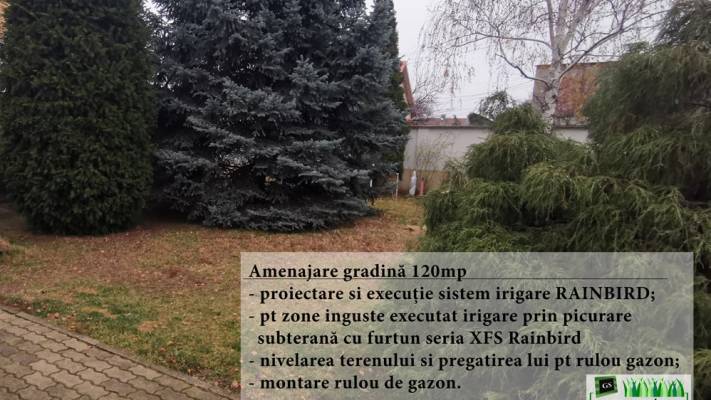 Amenajare curte 120mp